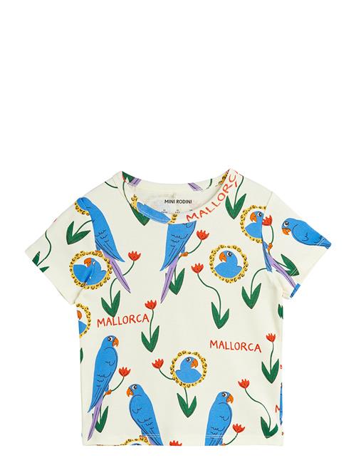 Parrots Aop Ss Tee Mini Rodini Patterned