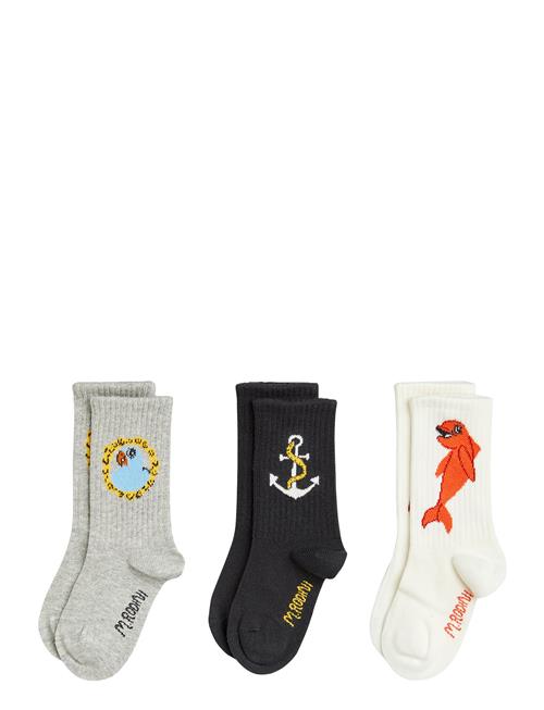 Dolphin 3-Pack Socks Mini Rodini Patterned