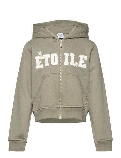 Sweatshirt Hoodie Zipp Lindex Green