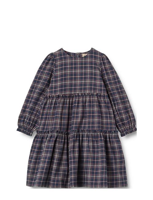 Dress L/S Fanny Wheat Navy