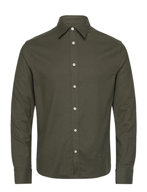 Light Flannel Slim Shirt J. Lindeberg Green