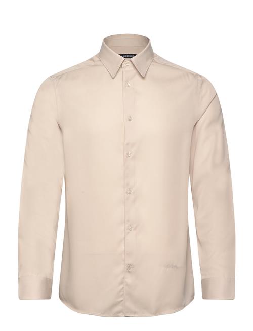 Slim Ls Comfort Tencel Shirt J. Lindeberg Beige