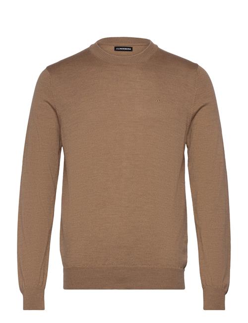 Keane Merino Crew Neck Sweater J. Lindeberg Brown