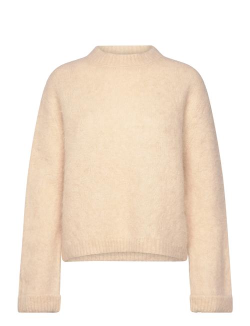 Se Alpaca Wide Sleeve Sweater Aim´n Cream ved Booztlet