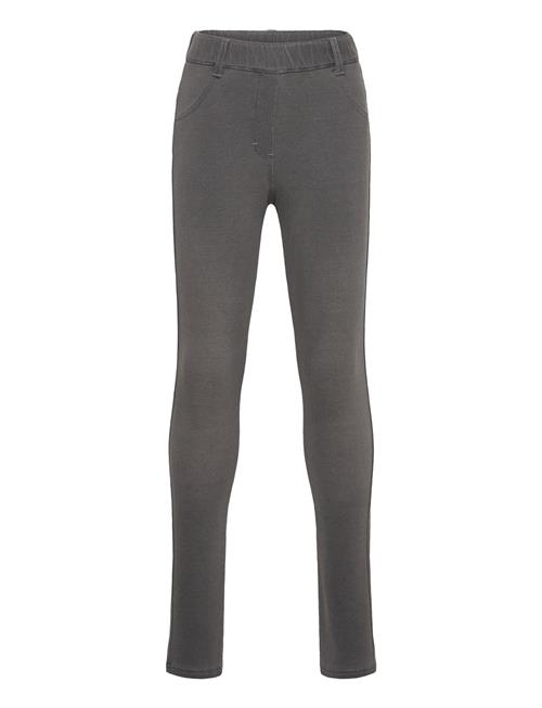 Fleece Denim Trousers For Girl Boboli Grey