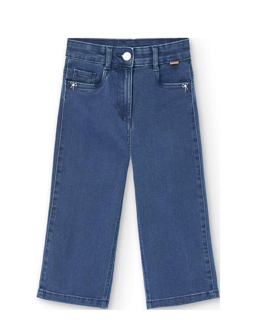 Denim Stretch Trousers For Girl -Bci Boboli Blue