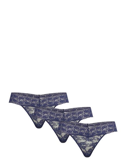 Brief Thong Low Lacey 3 Pack Lindex Navy