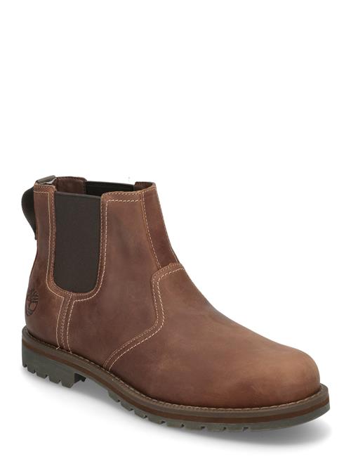 Se Larchmont Mid Chelsea Boot Brownie Timberland Brown ved Booztlet