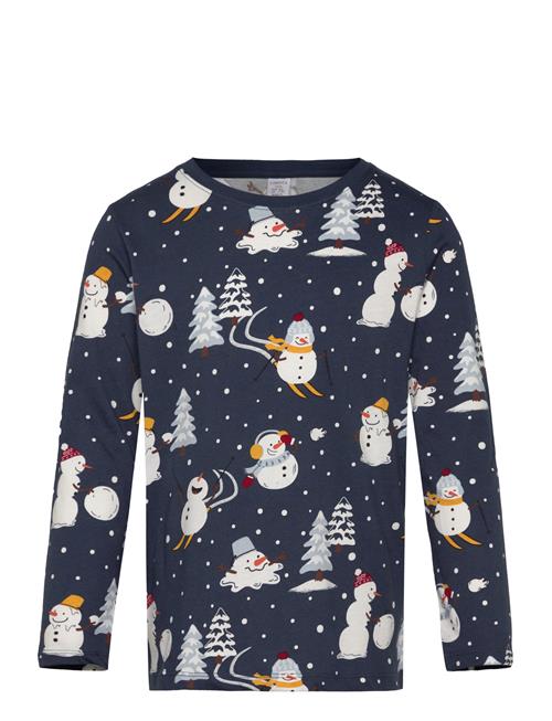 Top Ls Snowman Story Aop Lindex Navy