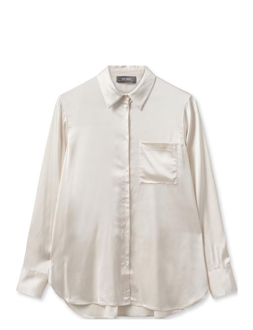 Mmlinda Satin Shirt MOS MOSH White