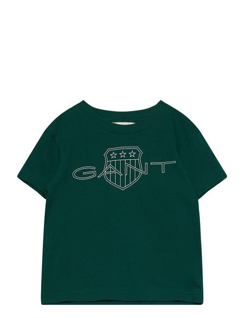 Relaxed Contrast Shield T-Shirt GANT Green