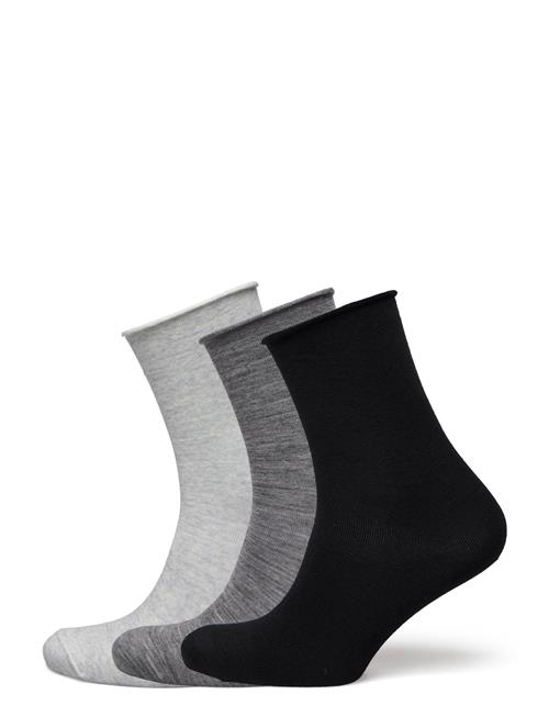 Sock 3 P Merino Roll Edge Lindex Black