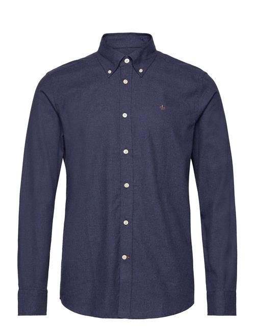 Watts Flannel Shirt-Slim Fit Morris Navy