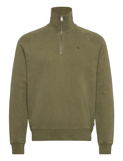 Maryon Half Zip Washed Sweatshirt Morris Green