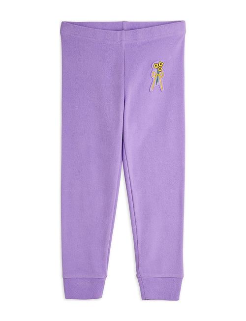 Winter Flowers Microfleece Trousers Mini Rodini Purple