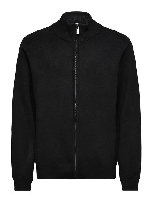 Cardigan Knitted Fullzip Lindex Black