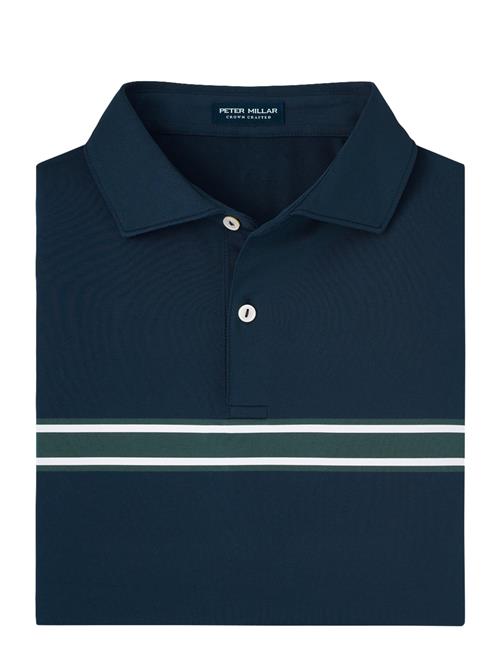 Vernon Performance Jersey Polo - Edwin Spread Coll Peter Millar Navy