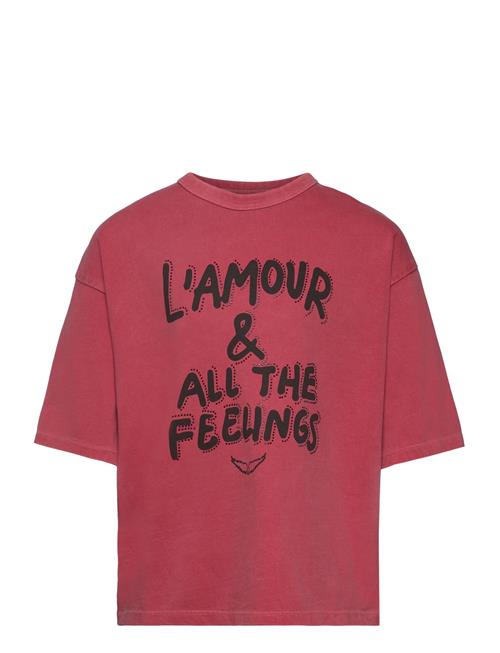 Short Sleeves Tee-Shirt Zadig & Voltaire Kids Red