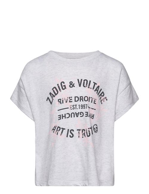 Short Sleeves Tee-Shirt Zadig & Voltaire Kids Grey