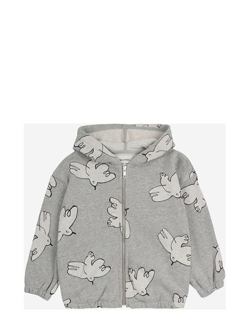 Freedom Bird All Over Zipped Hoodie Bobo Choses Grey