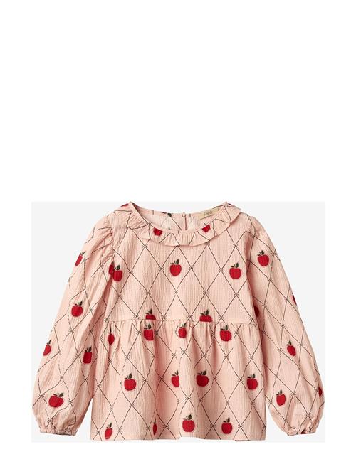 Apple Ls Blouse Fliink Pink