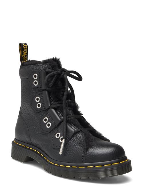 1460 Ltt Fl Black Milled Nappa+Wanama+Milo Fur Dr. Martens Black