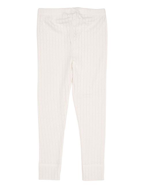 Pointelle Junior Leggings W. String Copenhagen Colors Cream