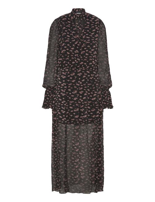 Crinkled Strap Tie Dress ROTATE Birger Christensen Black