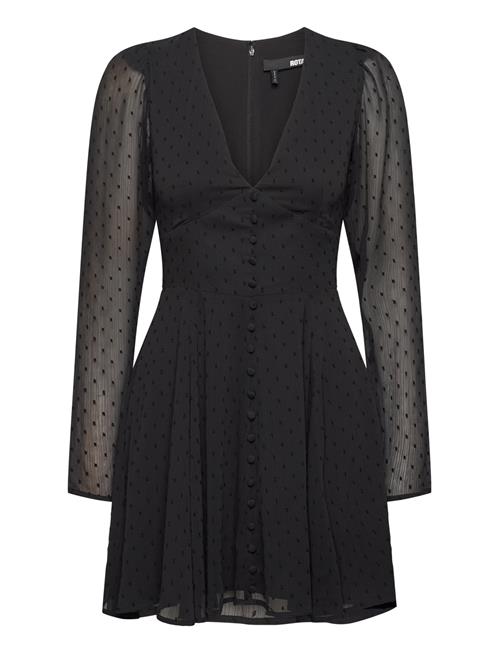 Long Sleeve Mini Dress ROTATE Birger Christensen Black