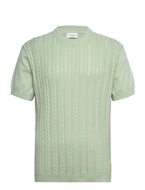 Knitted S/S O-Neck Tee Lindbergh Green