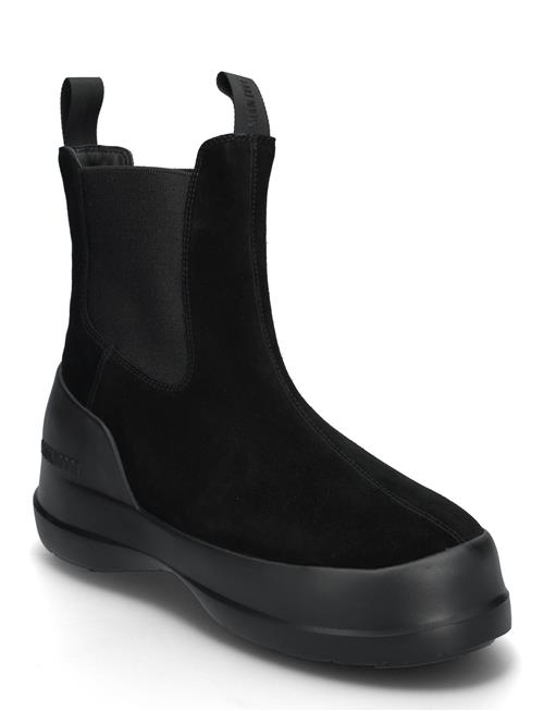 Mb Luna Chelsea Suede Moon Boot Black