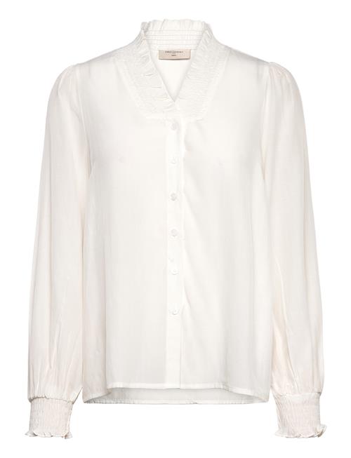 Shirt From Freequent In A Light Material. The Shirt Has A Simple Silhouette With FREE/QUENT White