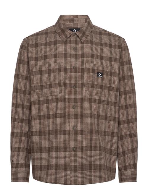 Button Down Warm Shirt Converse Brown