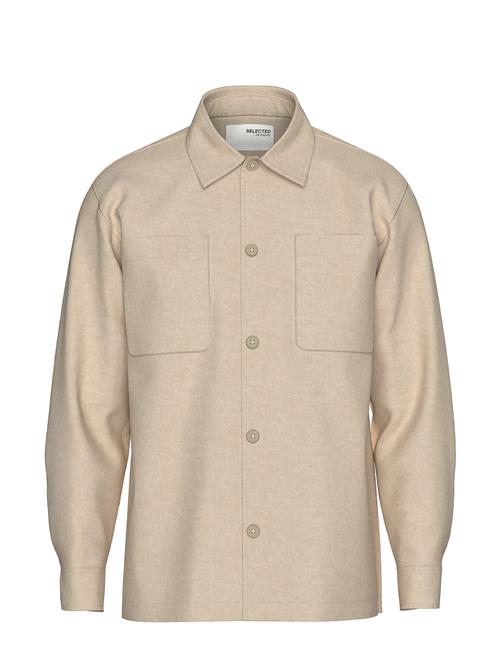 Slh-Brody Sun Overshirt Ls Noos Selected Homme Beige