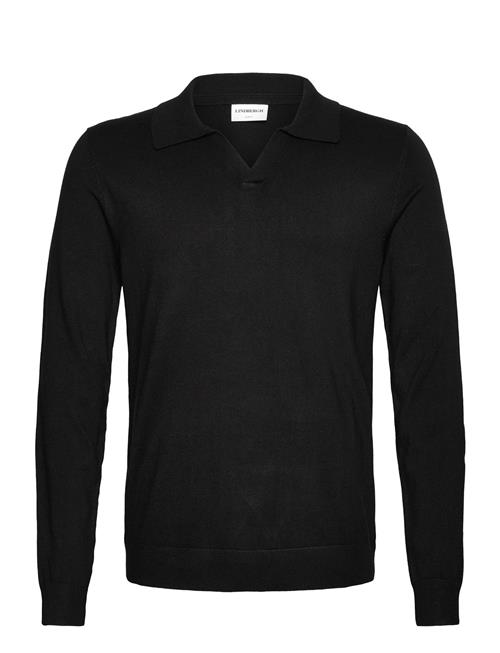 Ecovero L/S V-Neck Polo Lindbergh Black