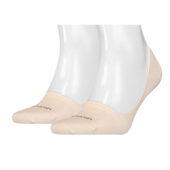 Calvin Klein Legwear Calvin Klein Strømper 2P Lucca No Show Sock Beige Str 39/42 Herre