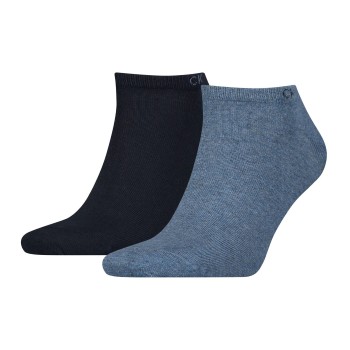 Calvin Klein Legwear Calvin Klein Strømper 2P Men Sneaker Socks Jeansblå Str 43/46 Herre