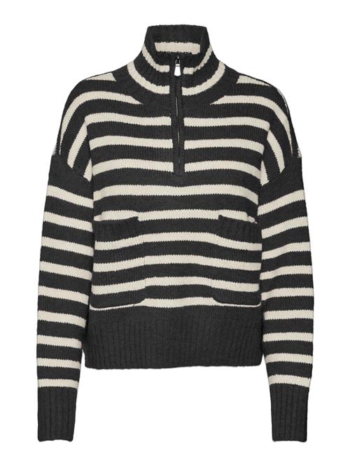 Se VERO MODA Pullover 'CARRY'  beige / sort ved About You