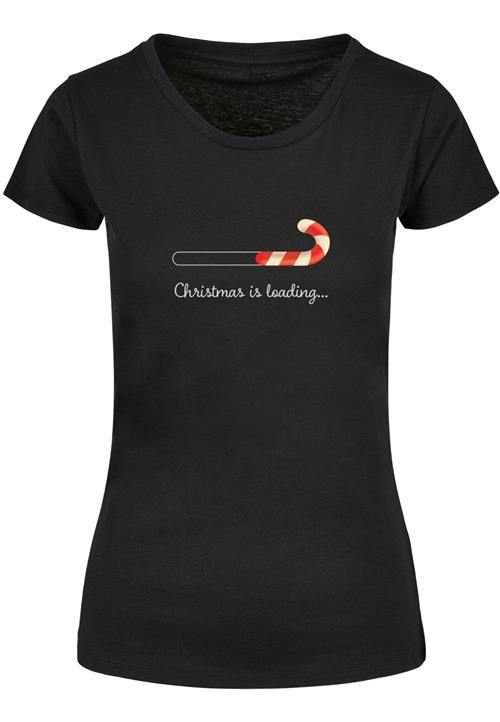 Se Merchcode Shirts 'Christmas Loading'  rød / sort / hvid ved About You