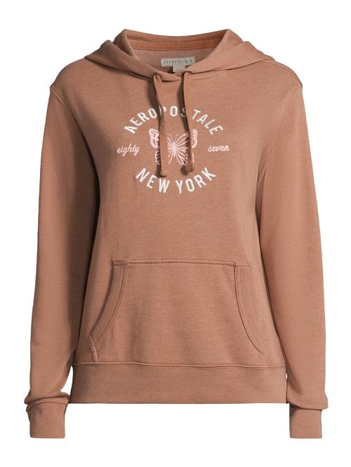 AÉROPOSTALE Sweatshirt  camel / rosé / hvid