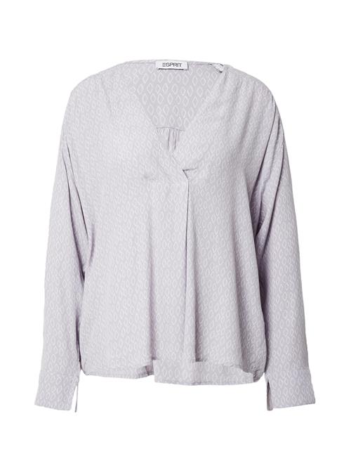 ESPRIT Bluse  lavendel / hvid