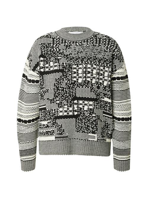 Se SISTERS POINT Pullover 'MELEO-PU'  lysegrå / sort / offwhite ved About You