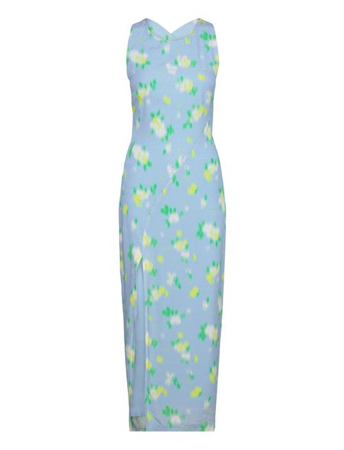 Jacquard Midi Slit Dress ROTATE Birger Christensen Blue