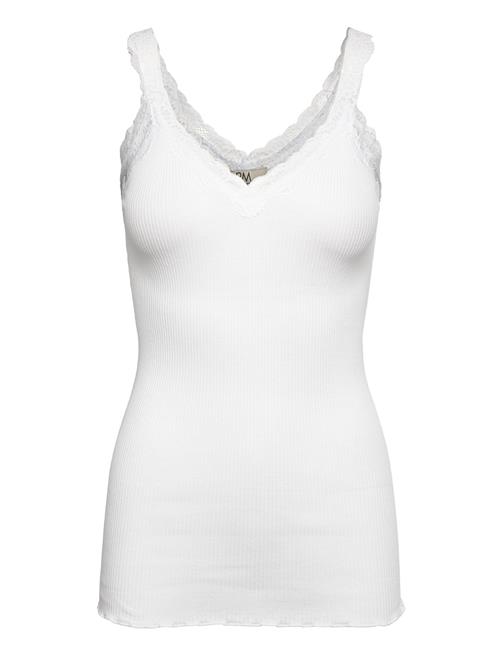 Se Rmwbalta Modal Sl V-Neck Top RM By Rosemunde White ved Booztlet