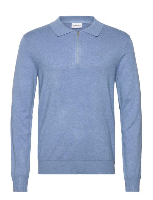 Ecovero L/S Zip Polo Lindbergh Blue