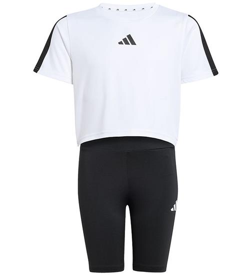 adidas Performance Shortssæt - JG TR-ES 3S - White/Black