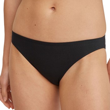 Calida Trusser Essential Cotton Low Cut Brief Sort bomuld X-Small Dame