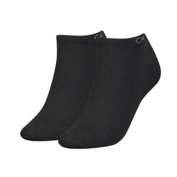 Calvin Klein Legwear Calvin Klein Strømper 2P Women Sneaker Socks Sort One Size Dame