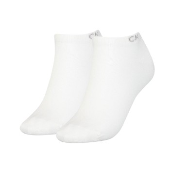 Calvin Klein Legwear Calvin Klein Strømper 2P Women Sneaker Socks Hvid One Size Dame