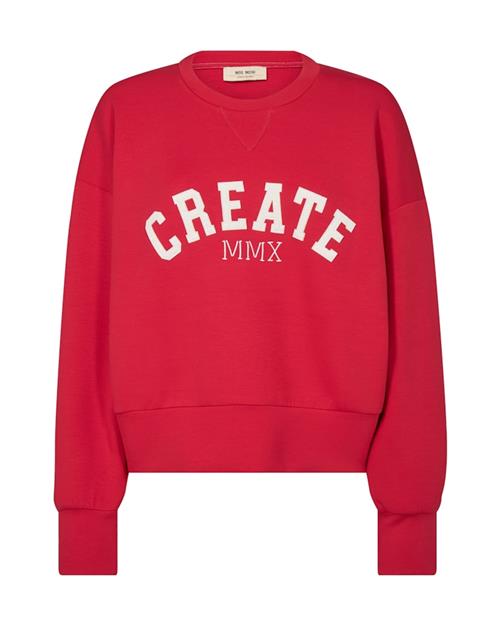 MOS MOSH Sweatshirt  rød / offwhite